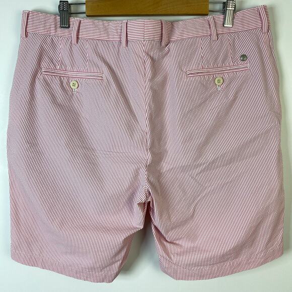 Peter Millar Crown Crafted Size 38 Matlock Seersucker Performance Golf Shorts - Picture 3 of 7
